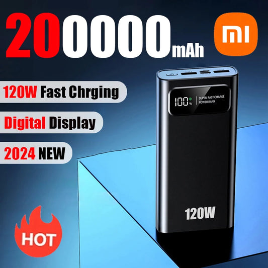 Xiaomi 200000mAh 120W Power Bank Super Fast Charging Battery
